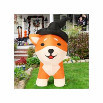 COMIN 4 FT Halloween Inflatable Shiba Inu Dog