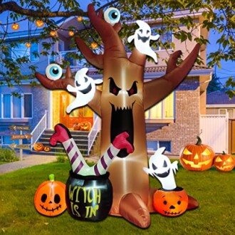 8 Ft Halloween Inflatables Outdoor Decorations
